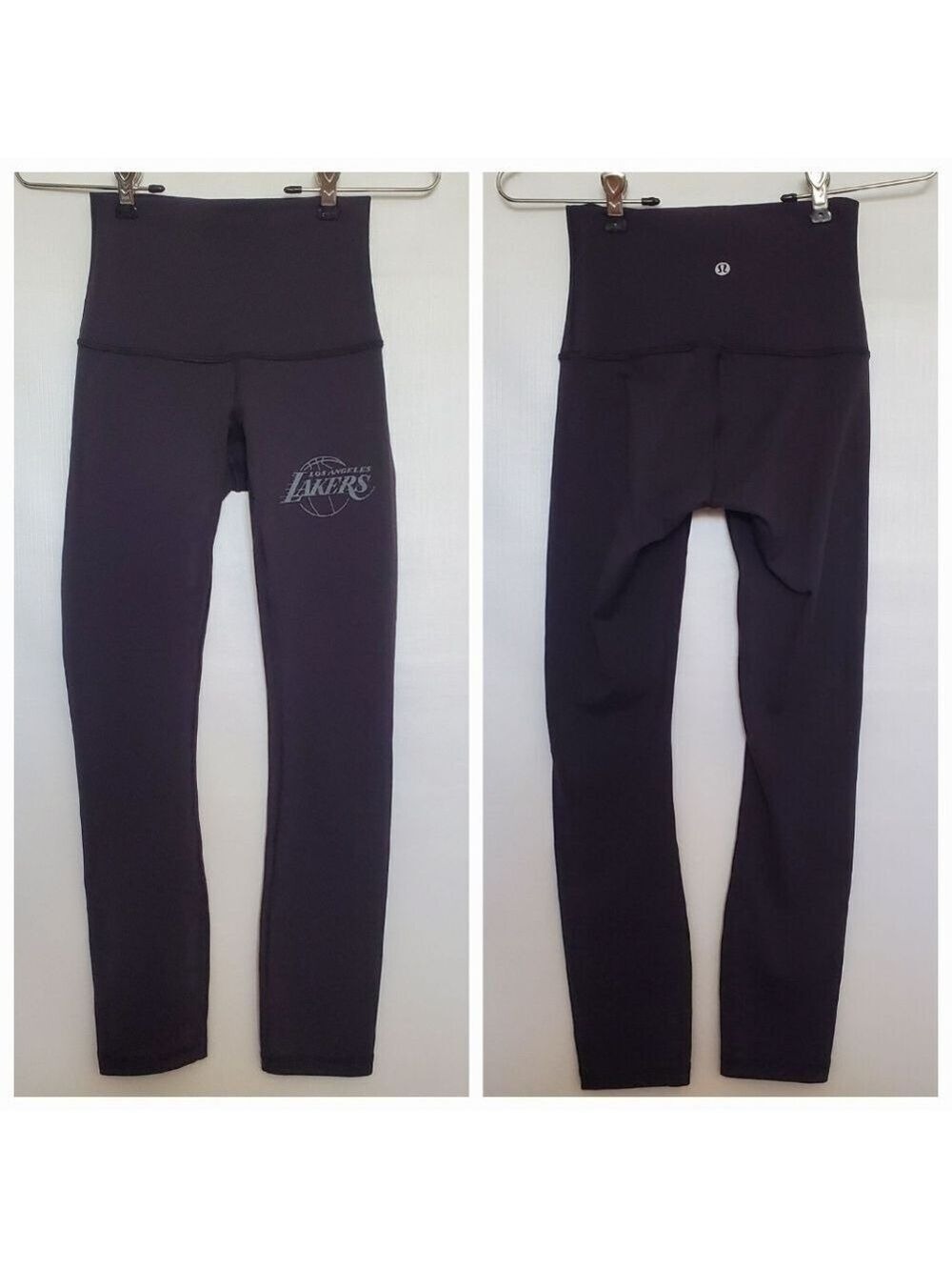LULULEMON WUNDER UNDER 'LA LAKERS' LOGO LEGGINGS RARE SPECIAL EDITION BLACK (2)